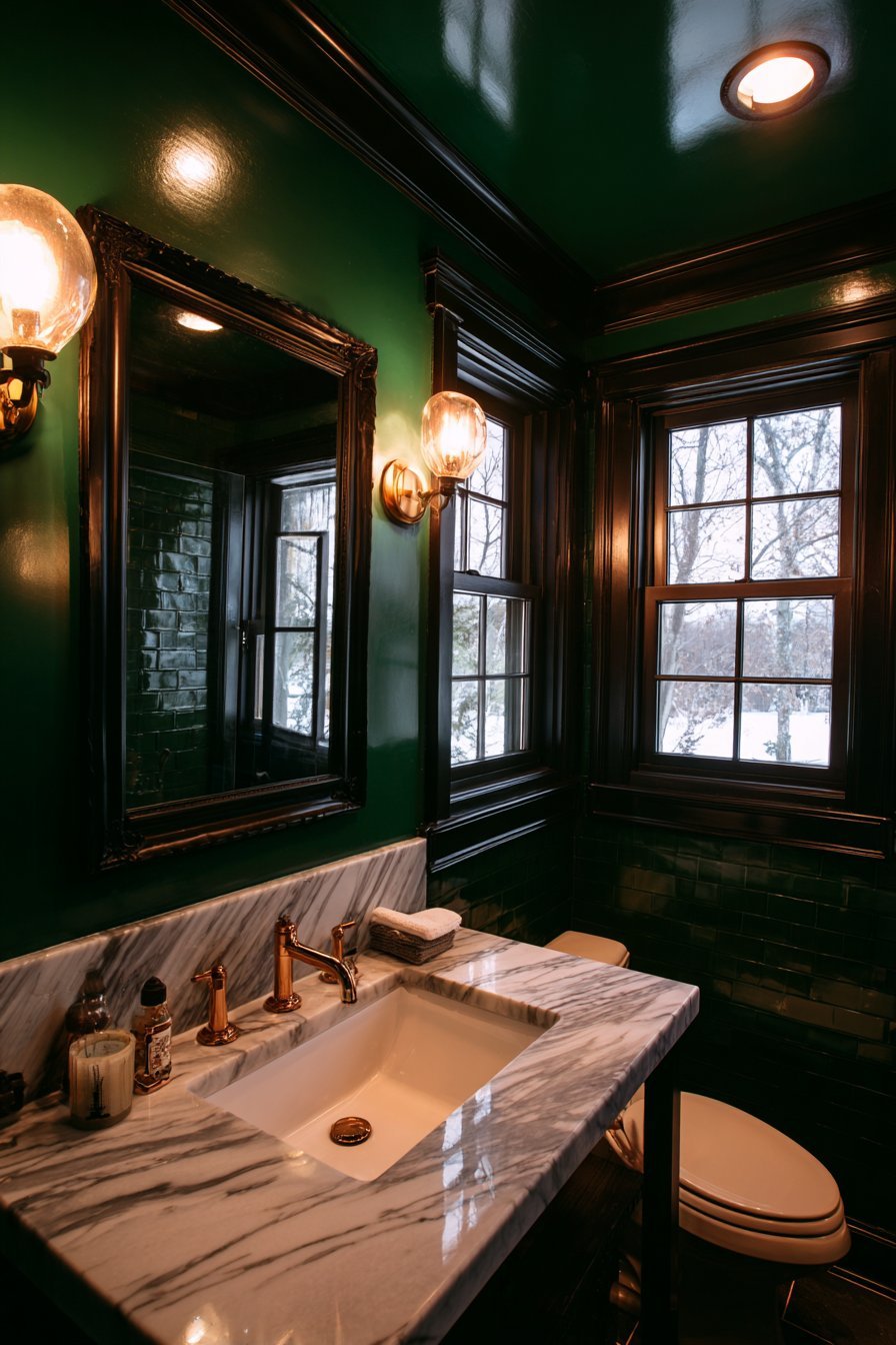 Moody Forest Green Jewel Box