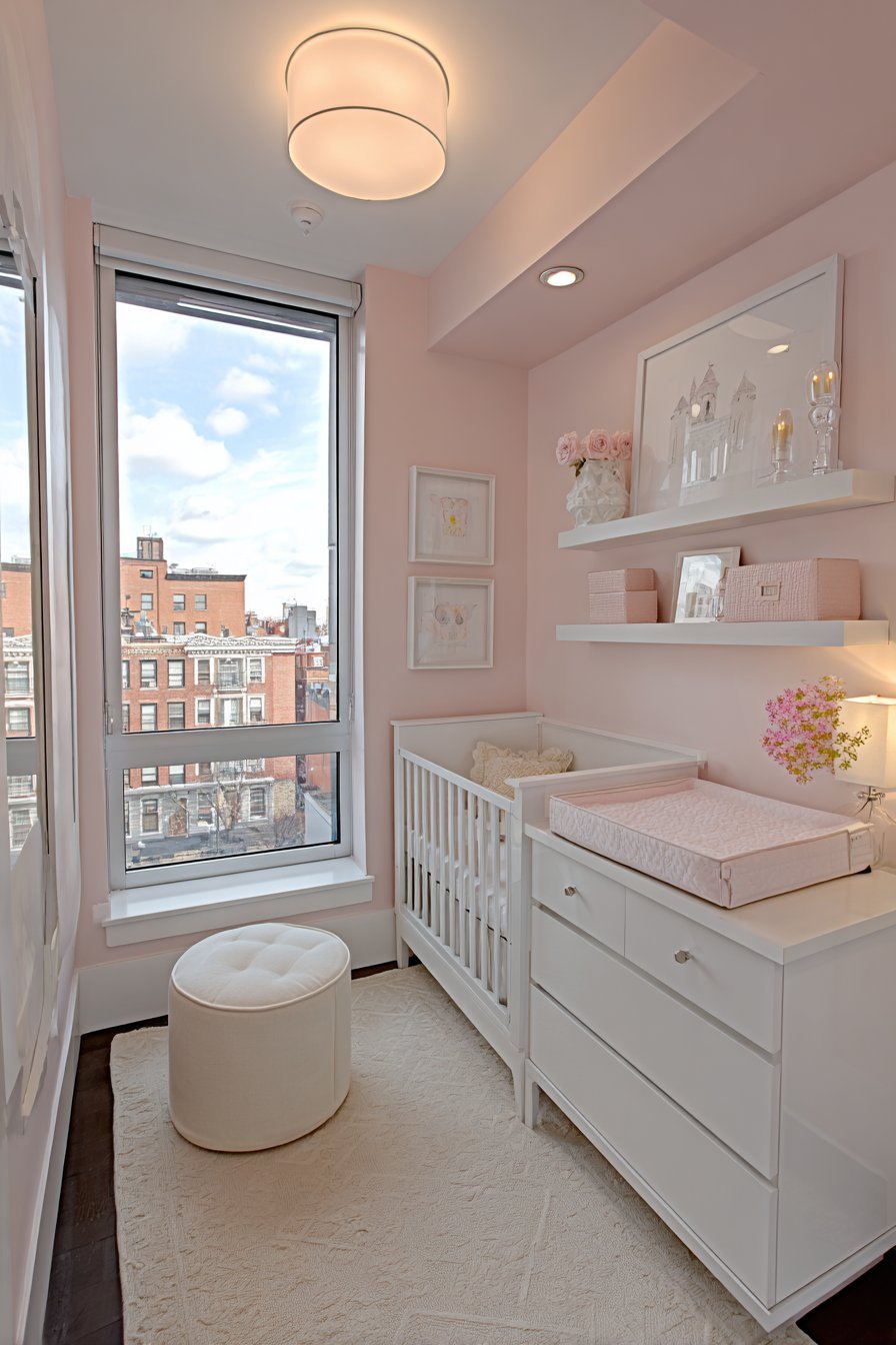 Efficient Small Blush Pink Nursery