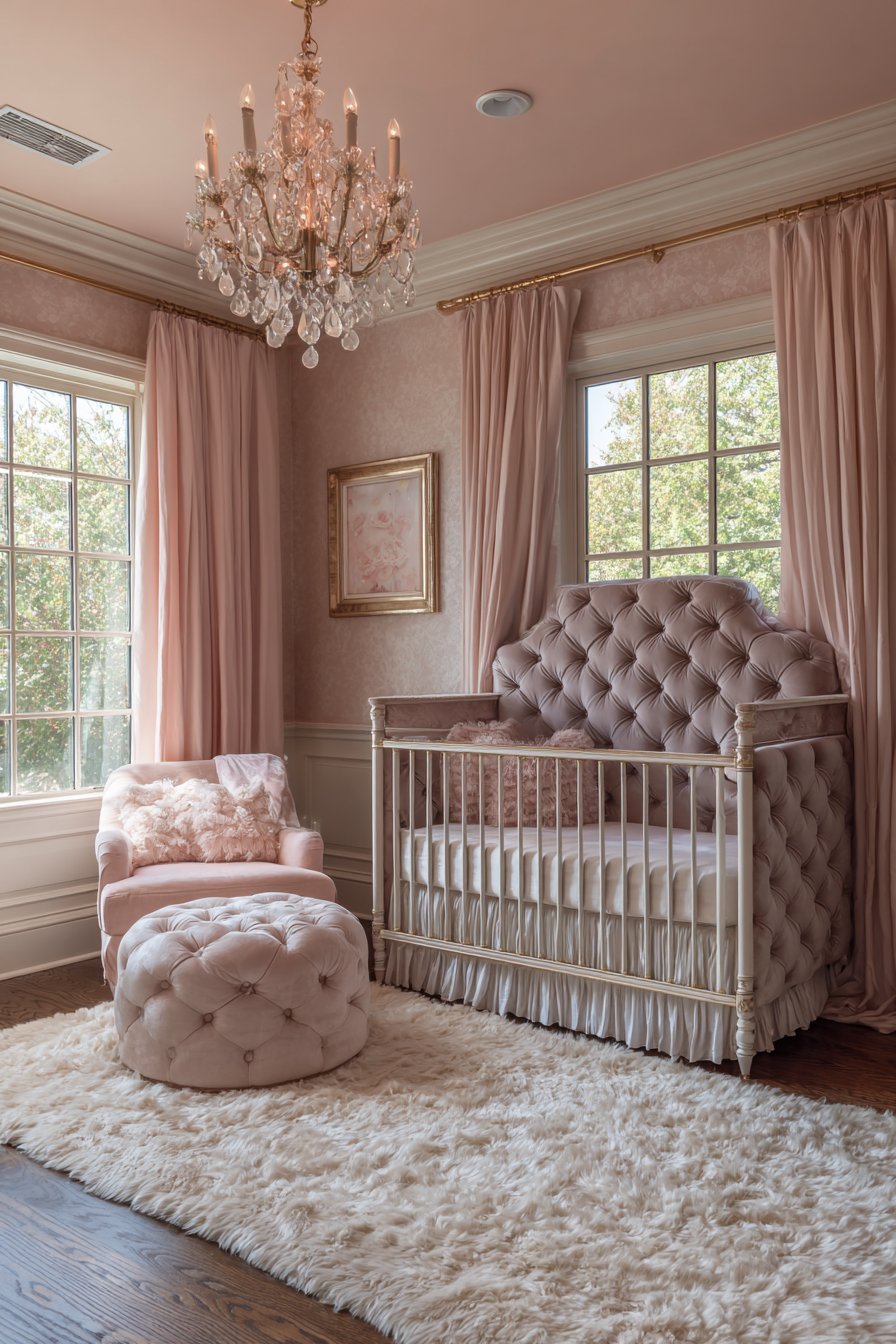 Luxurious Velvet and Crystal Elegance