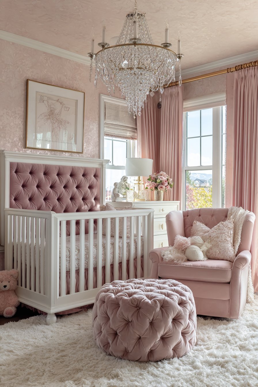 Luxurious Velvet and Crystal Elegance