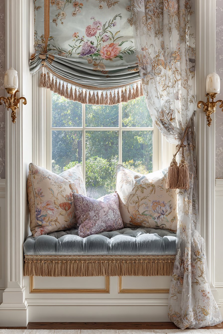 Custom Balloon Shade Window Treatment