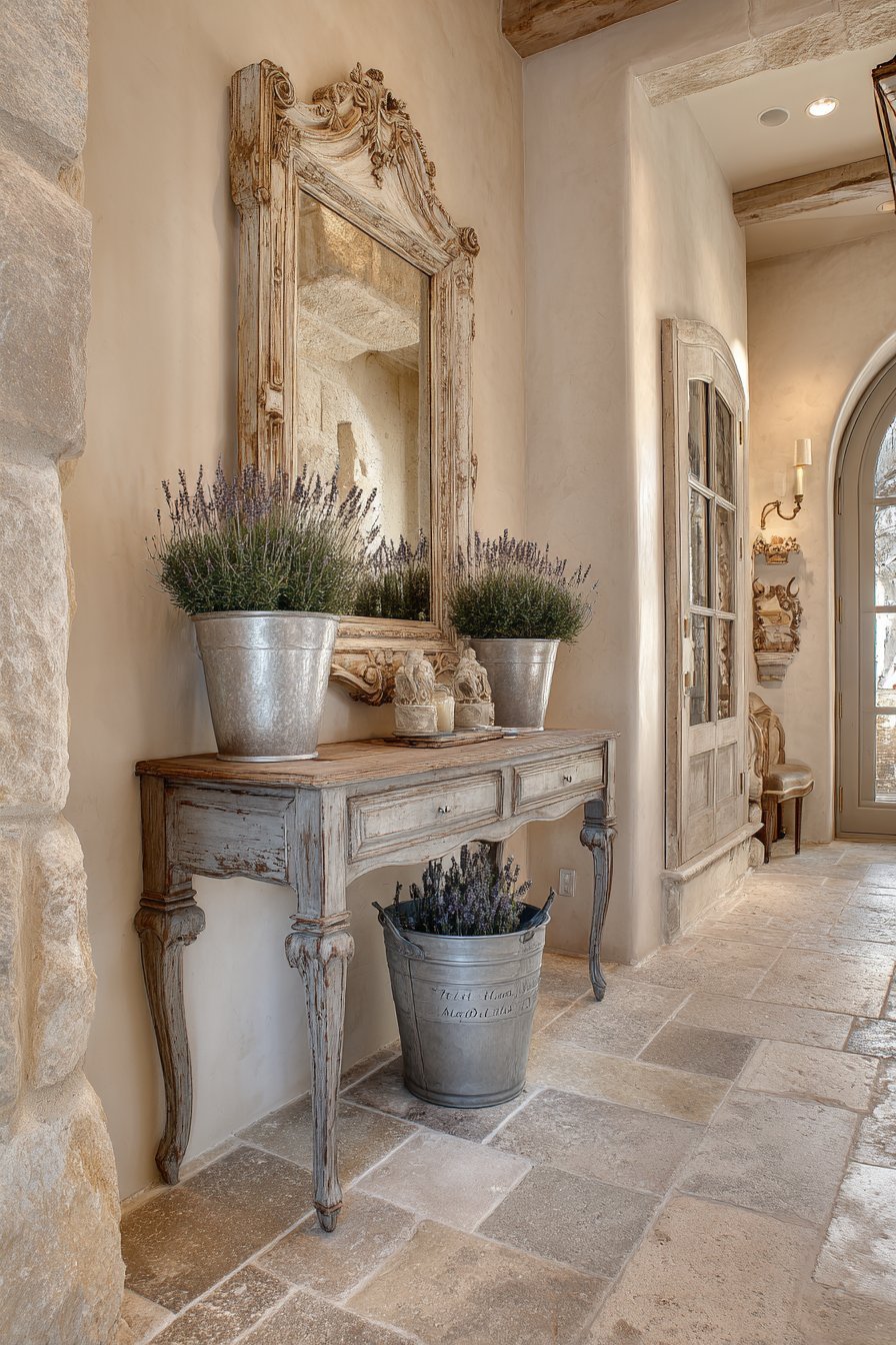 French Country Distressed Mirror