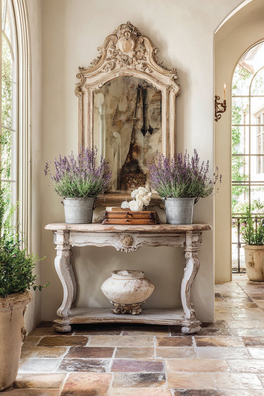 French Country Distressed Mirror