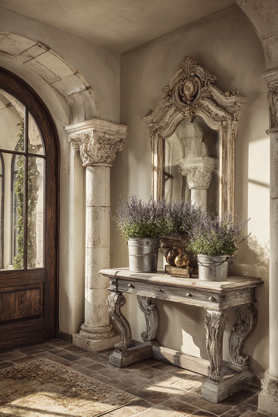 French Country Distressed Mirror