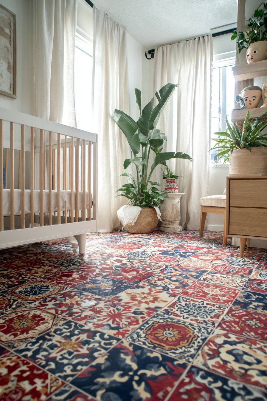 Bold Encaustic Cement Floor Tiles