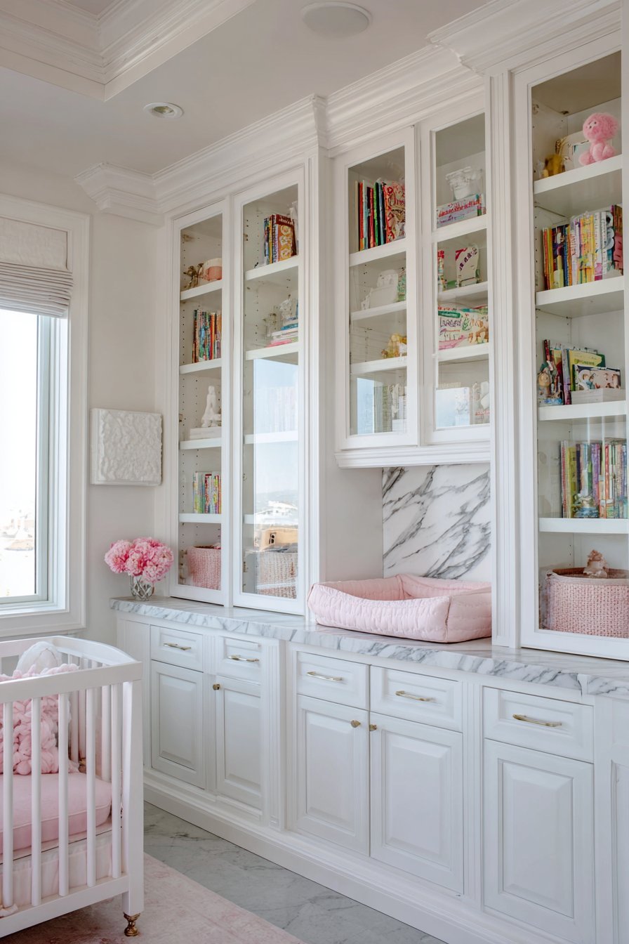 Custom Built-In Storage Wall