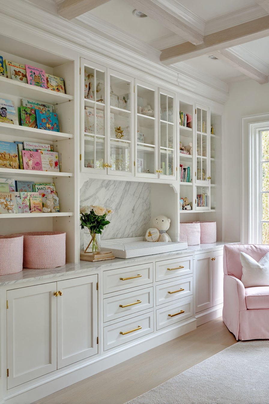 Custom Built-In Storage Wall