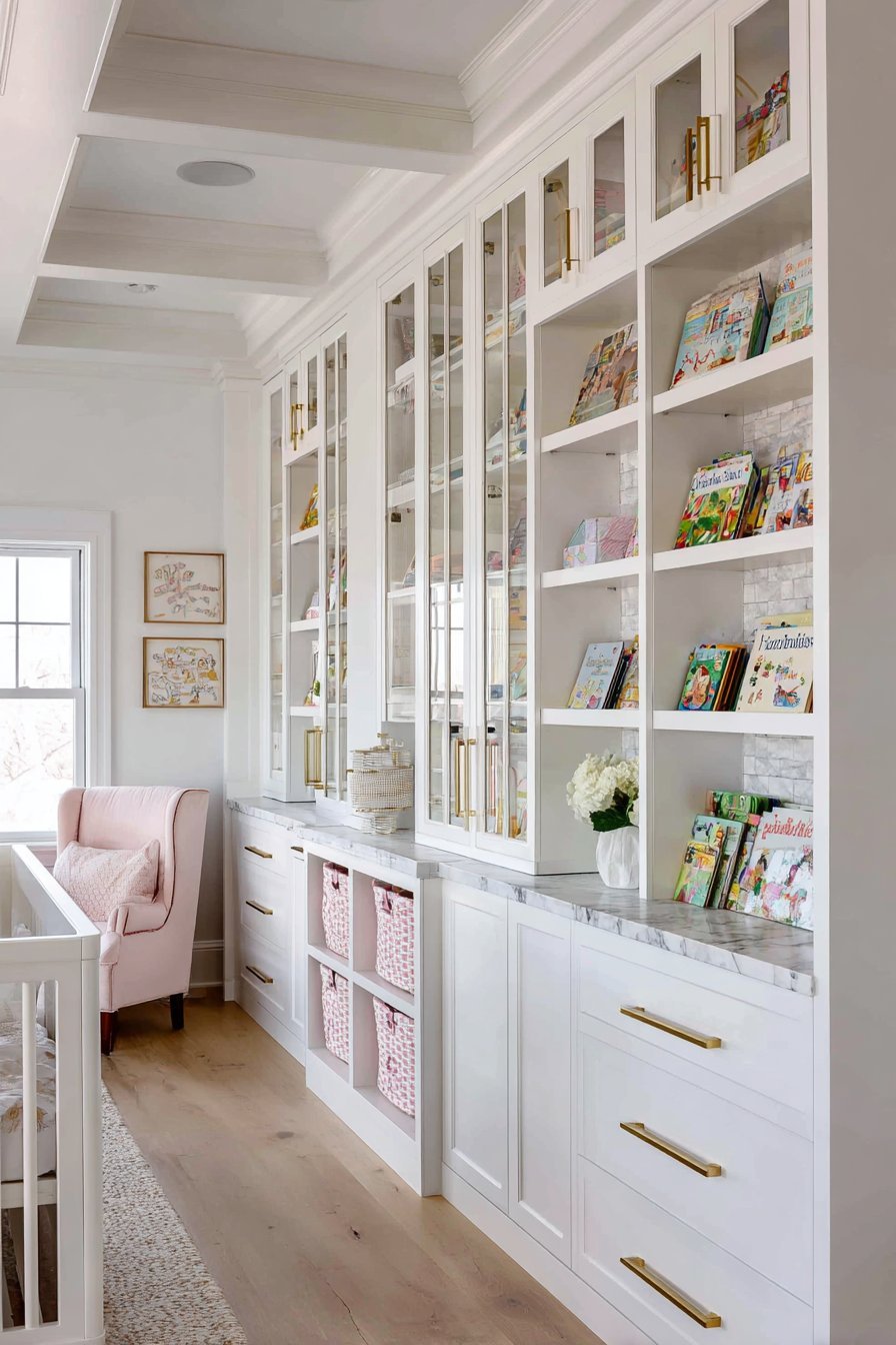 Custom Built-In Storage Wall