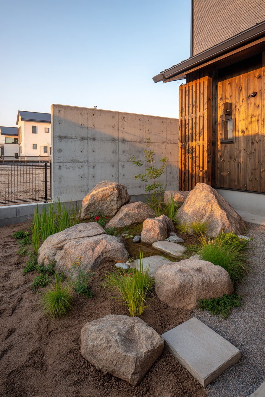 Contemporary Stone and Concrete Fusion