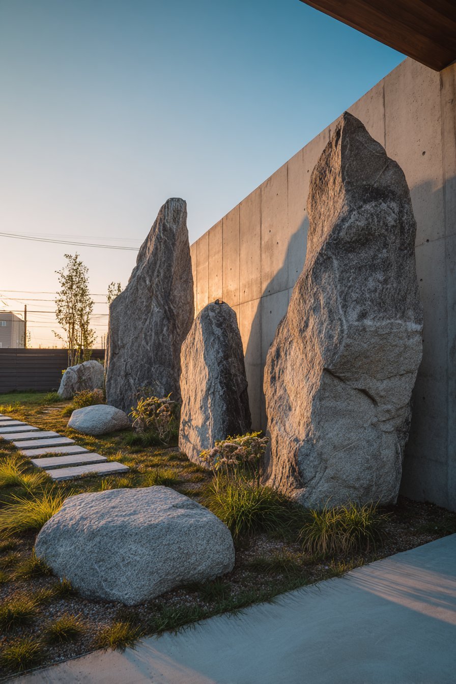 Contemporary Stone and Concrete Fusion