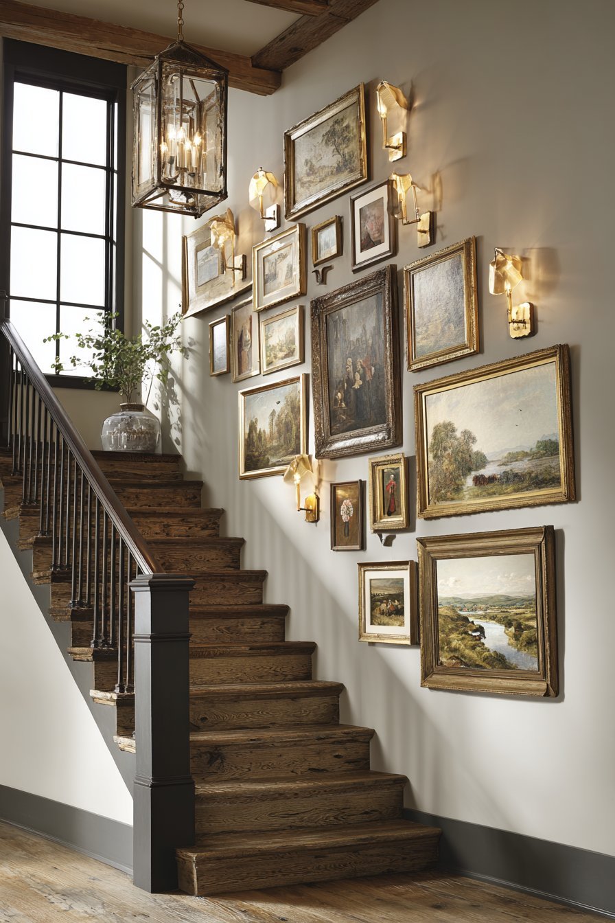 Salon-Style Stairway Gallery