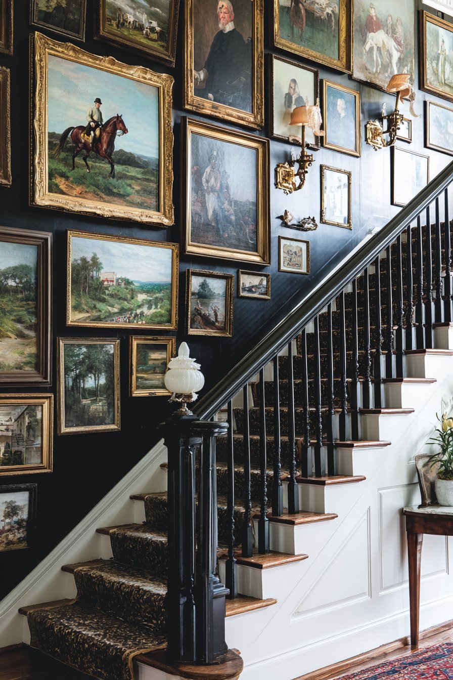 Salon-Style Stairway Gallery