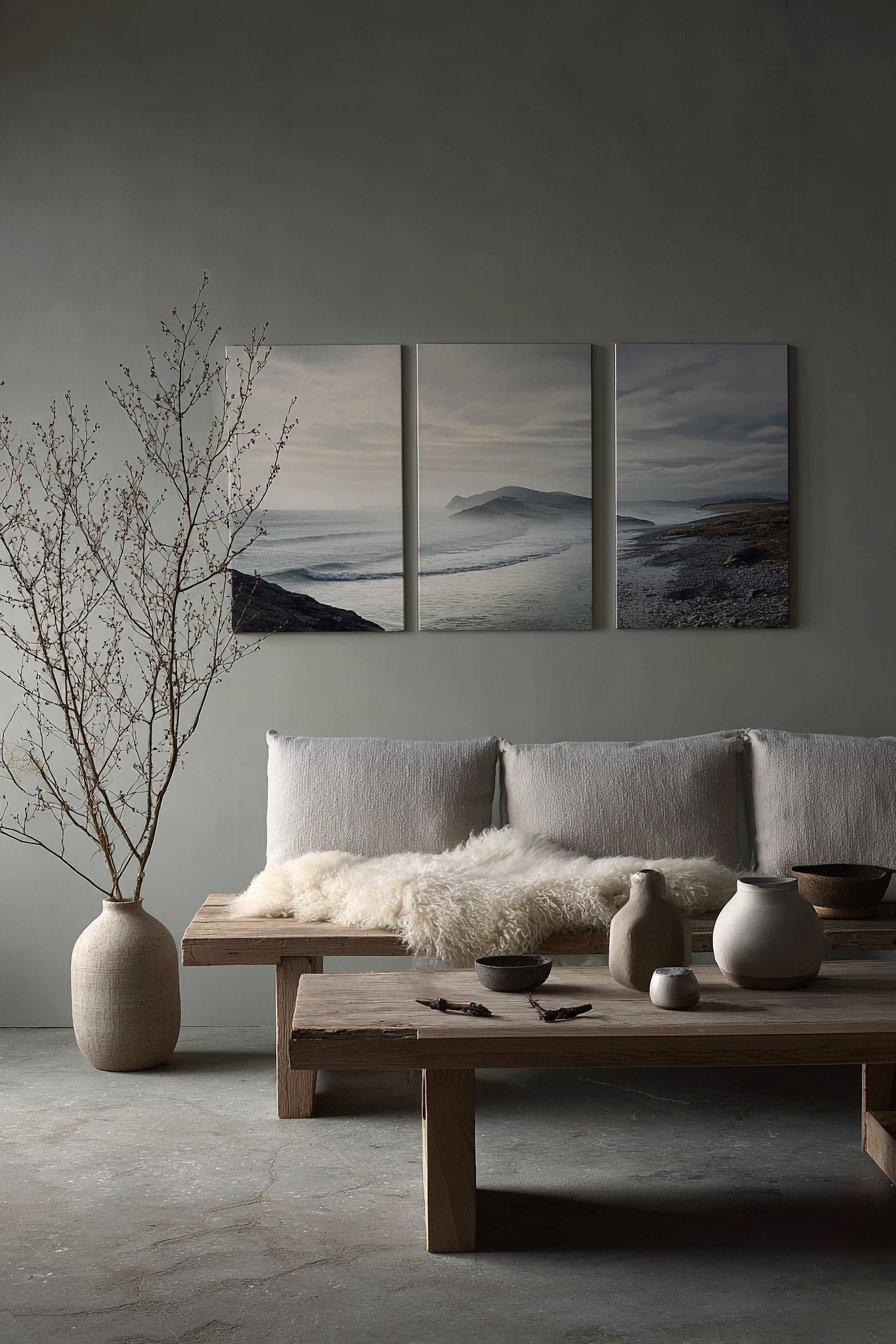 Serene Sage Green Accent with Nature Photography