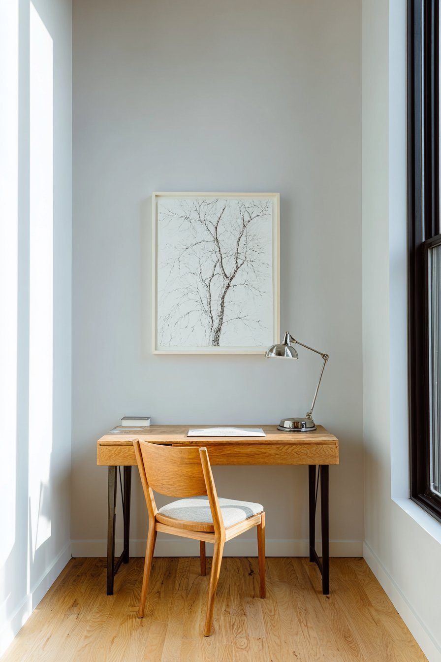 Black Ink Botanical Line Drawing