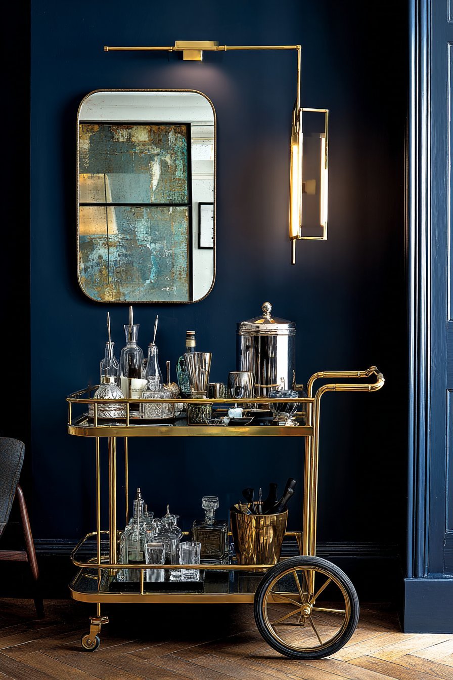  Sophisticated Bar Cart Display