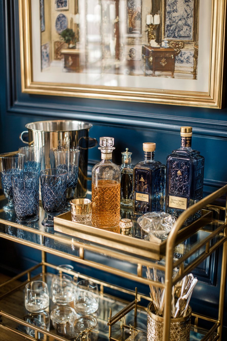  Sophisticated Bar Cart Display