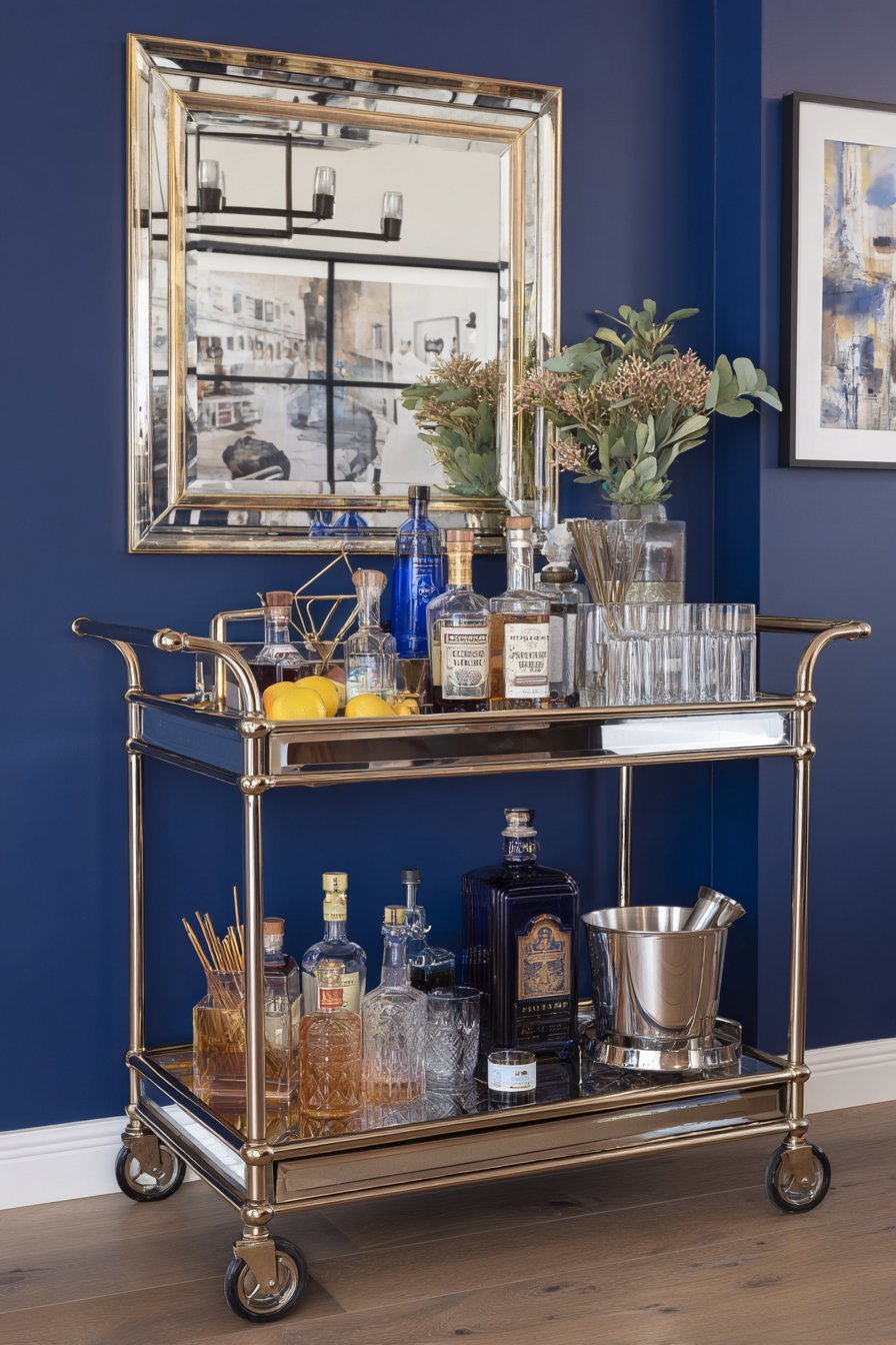  Sophisticated Bar Cart Display