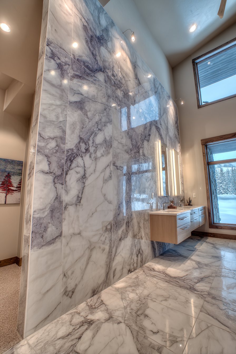 Luxurious Marble-Look Porcelain Slabs