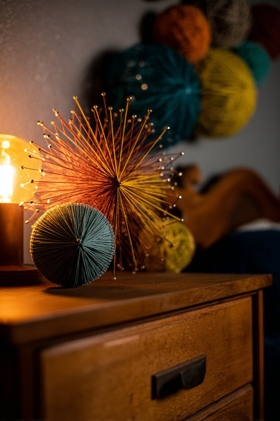 Colorful Geometric String Art