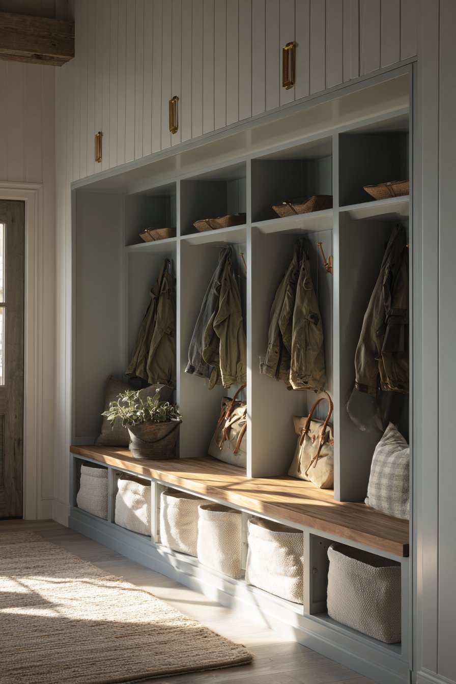 Custom Mudroom Wall System