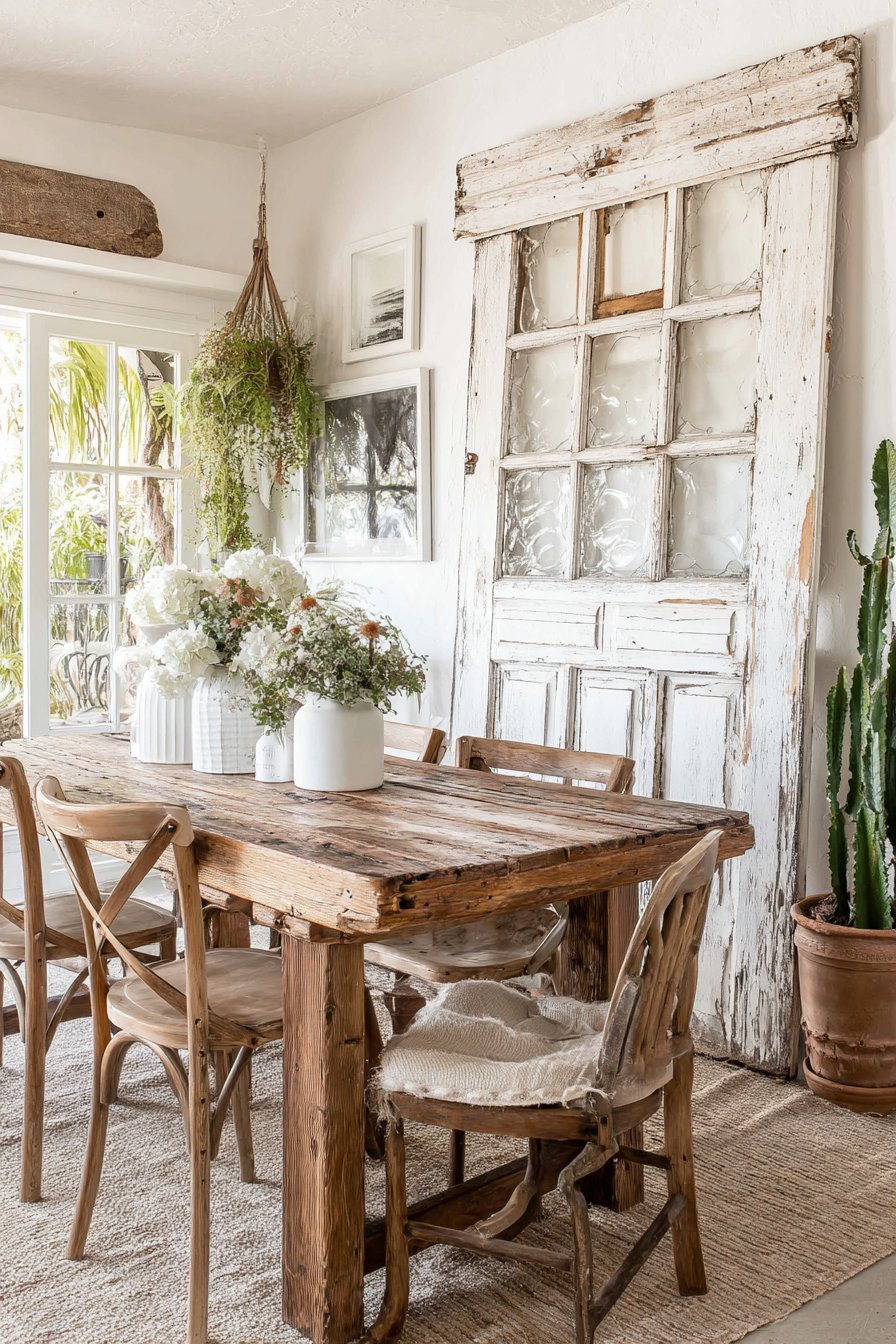 Vintage Window Frame Statement