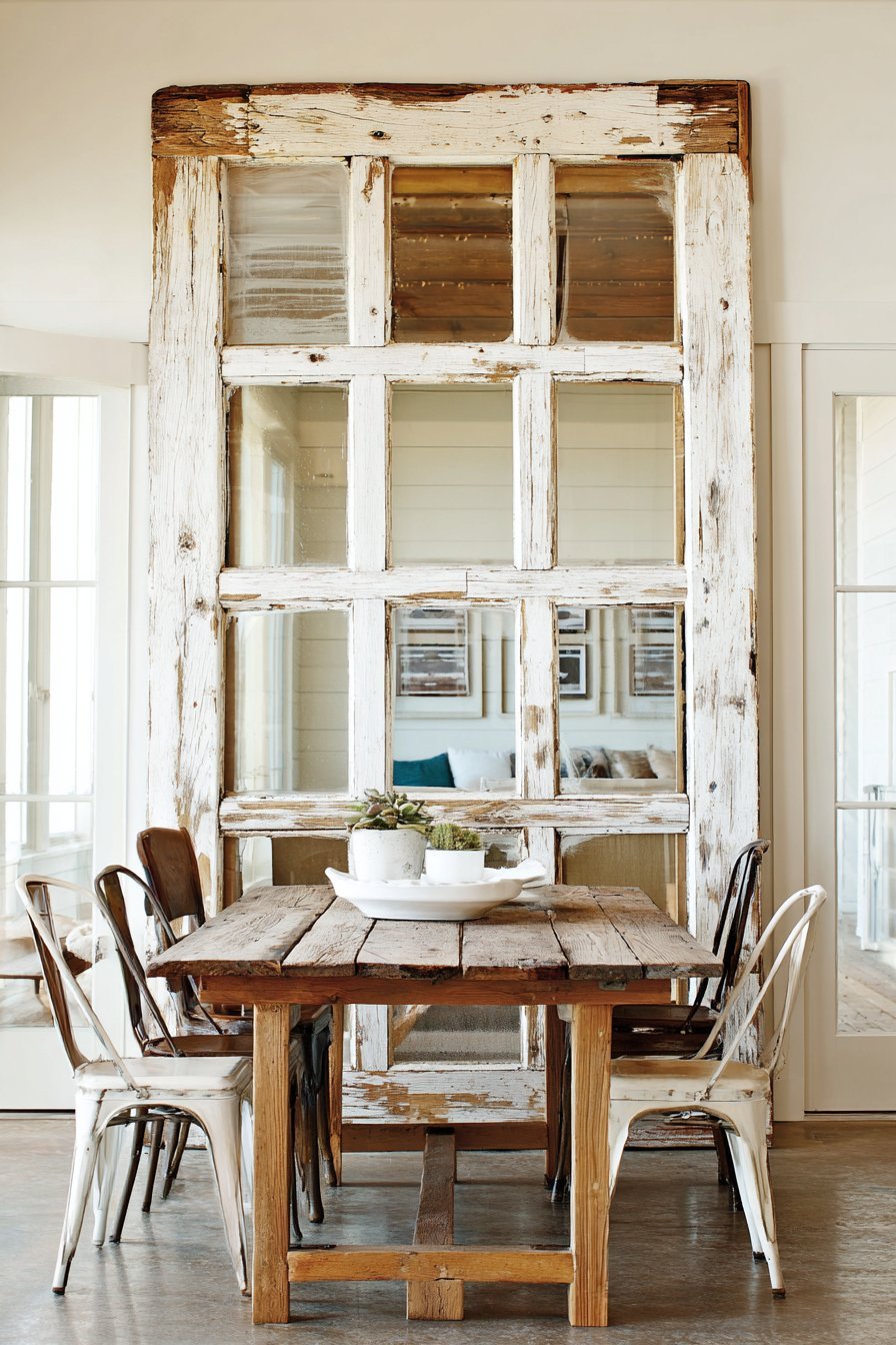 Vintage Window Frame Statement