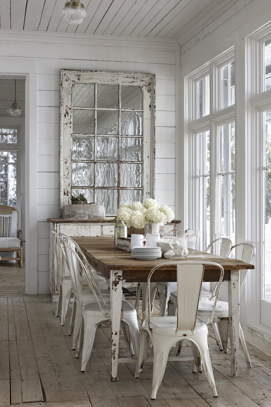 Vintage Window Frame Statement