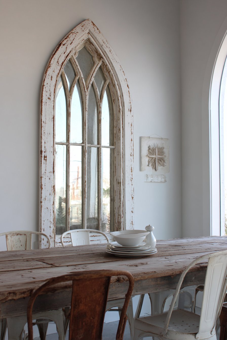 Vintage Window Frame Statement