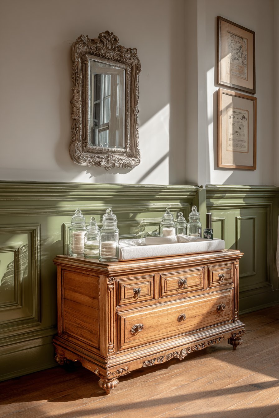 Antique Changing Table Station