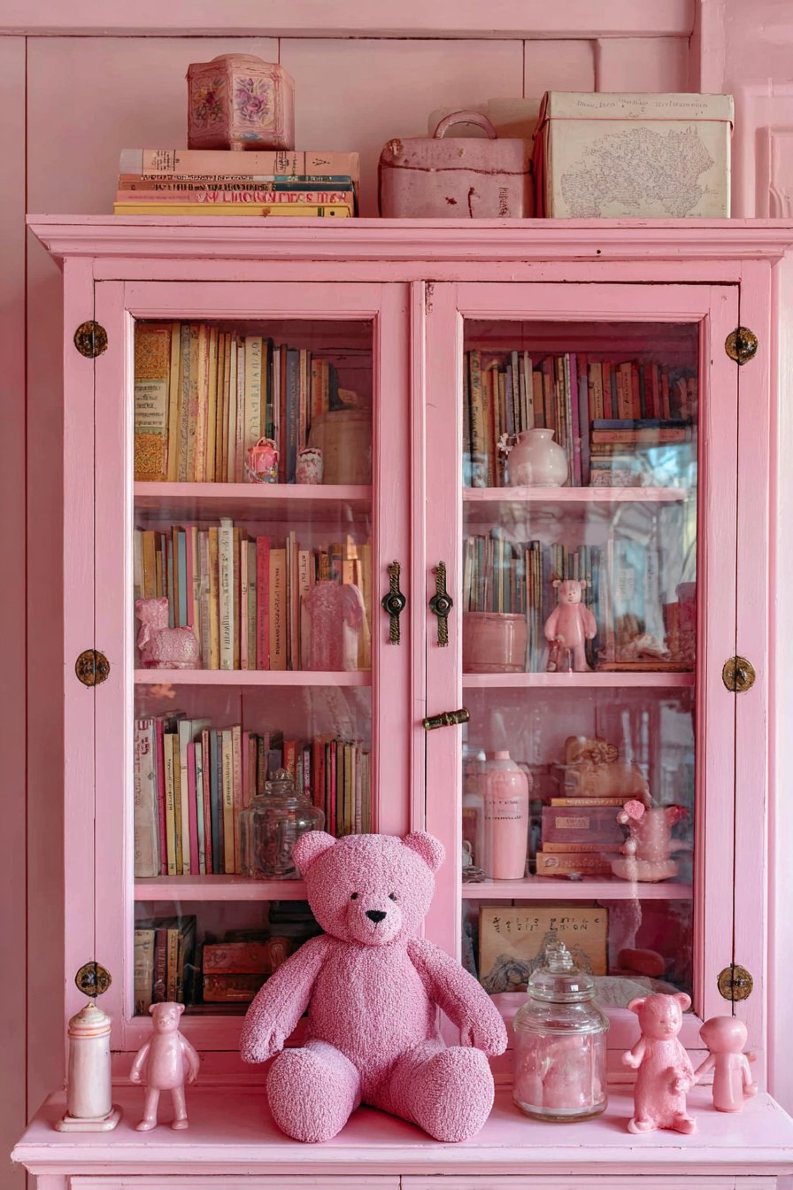 Antique Barrister Bookcase Display