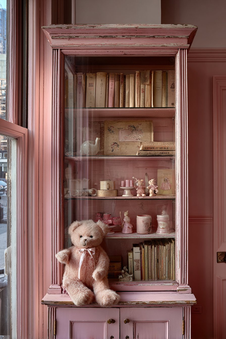 Antique Barrister Bookcase Display