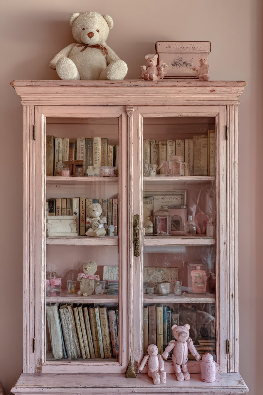 Antique Barrister Bookcase Display