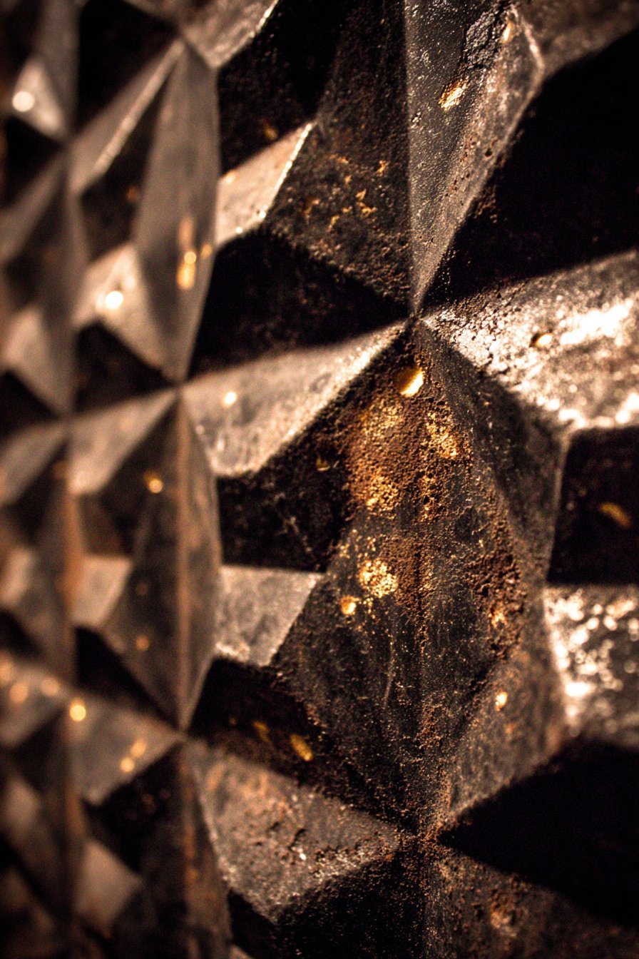 Repurposed Tin Ceiling Tiles Accent Wall