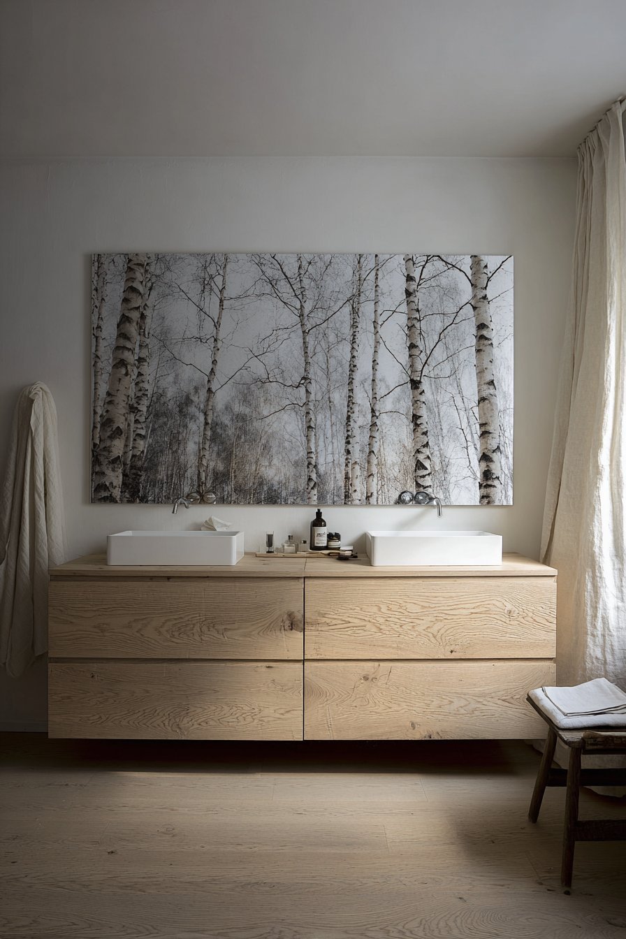 Vintage Mirror Collection on Damask Wallpaper