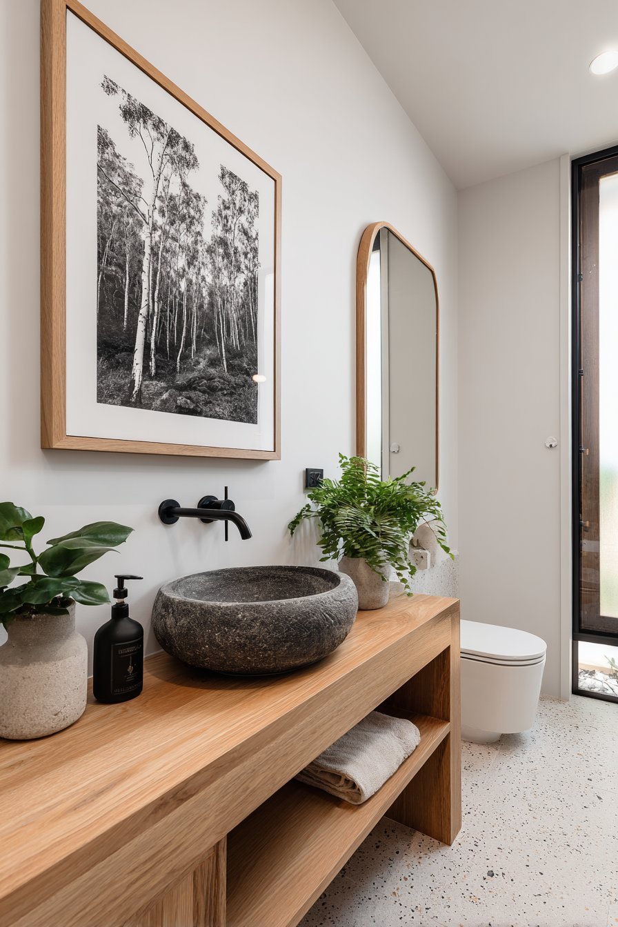 Vintage Mirror Collection on Damask Wallpaper