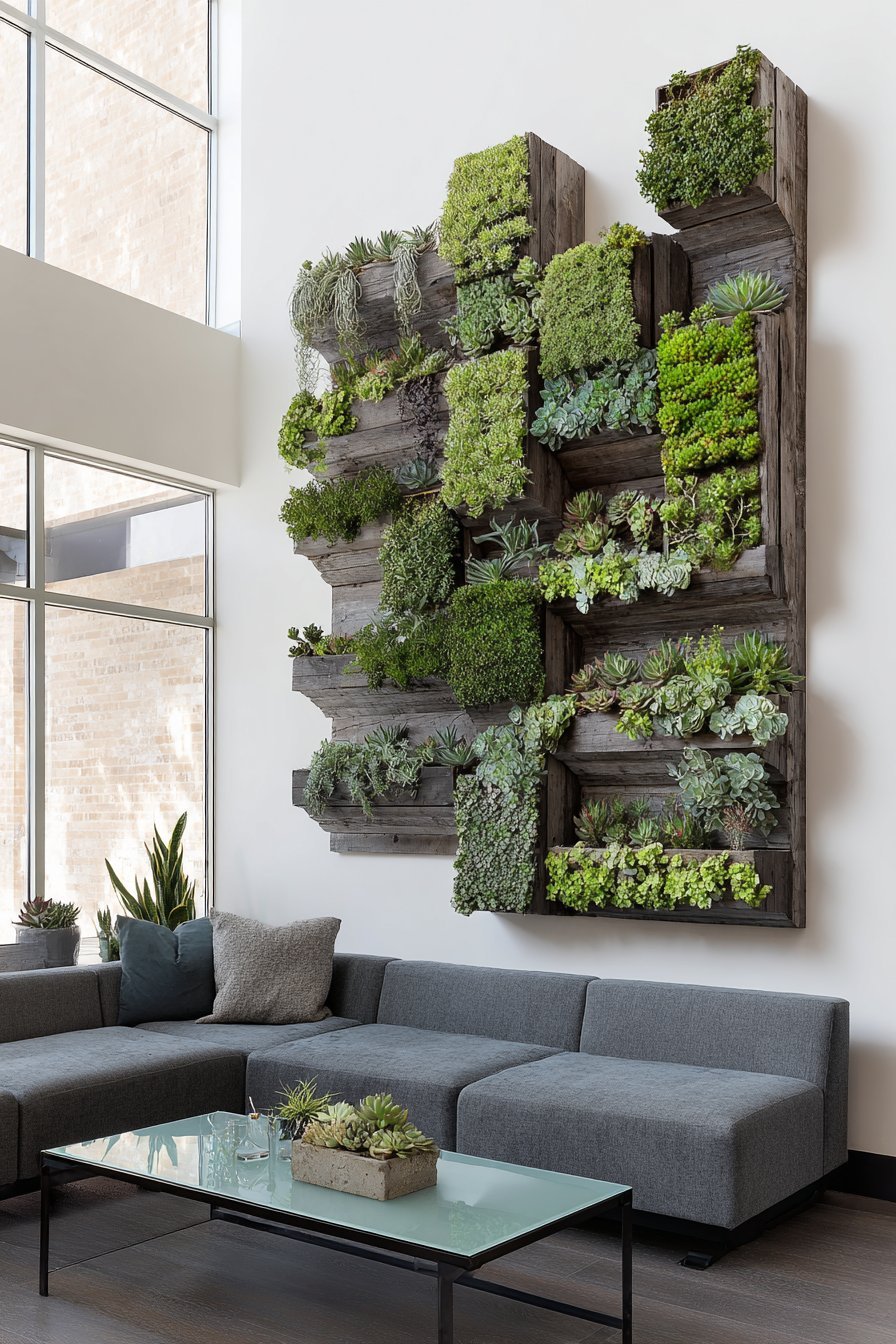 Contemporary Living Wall Garden