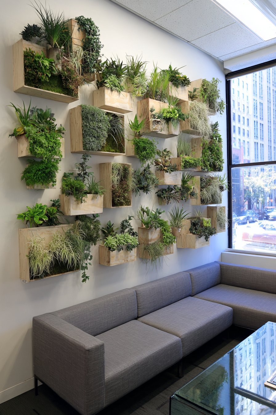 Contemporary Living Wall Garden