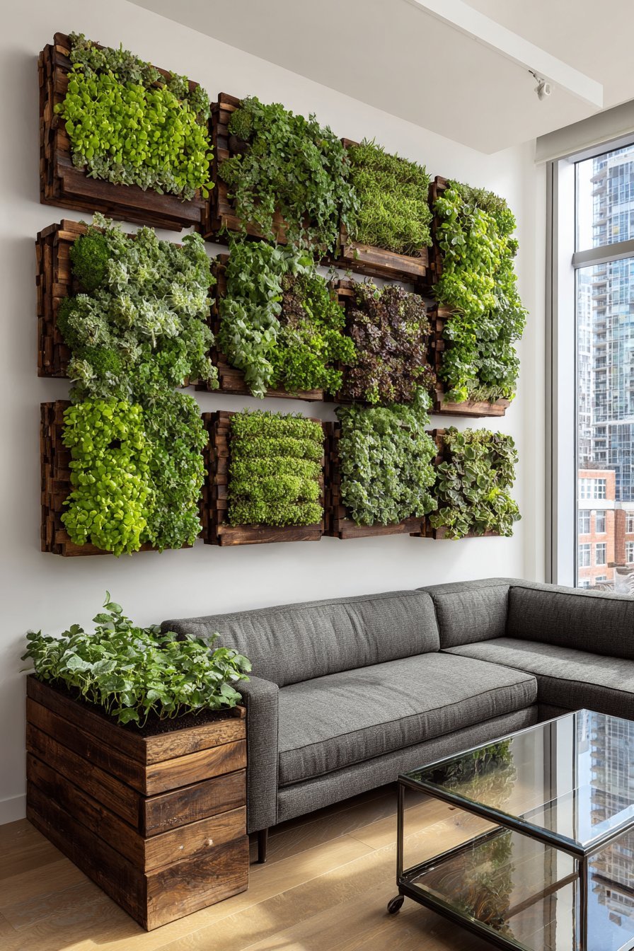 Contemporary Living Wall Garden