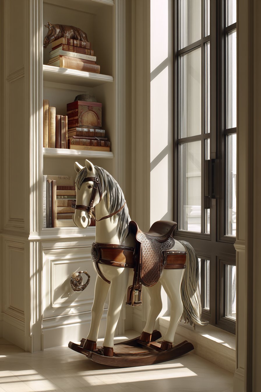 Vintage Rocking Horse Sculptural Element