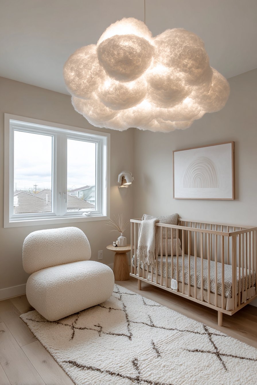 Cloud Lamp Golden Hour Glow