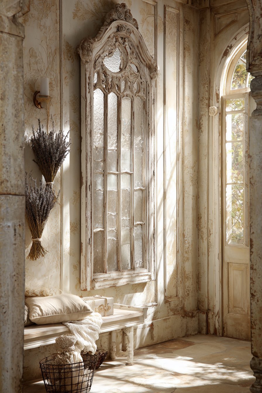 French Country Architectural Salvage Window