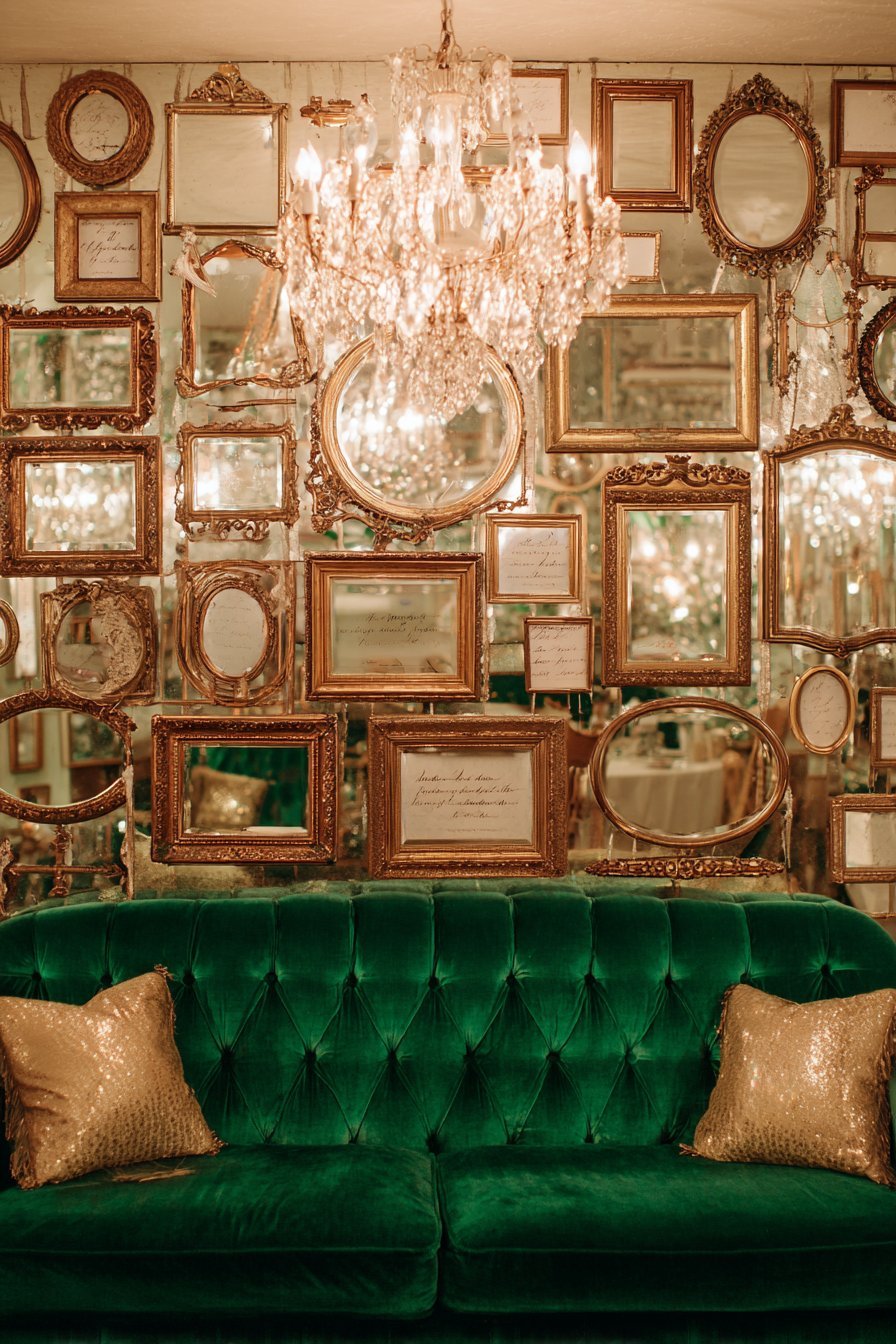 Maximalist Salon-Style Mirror Display