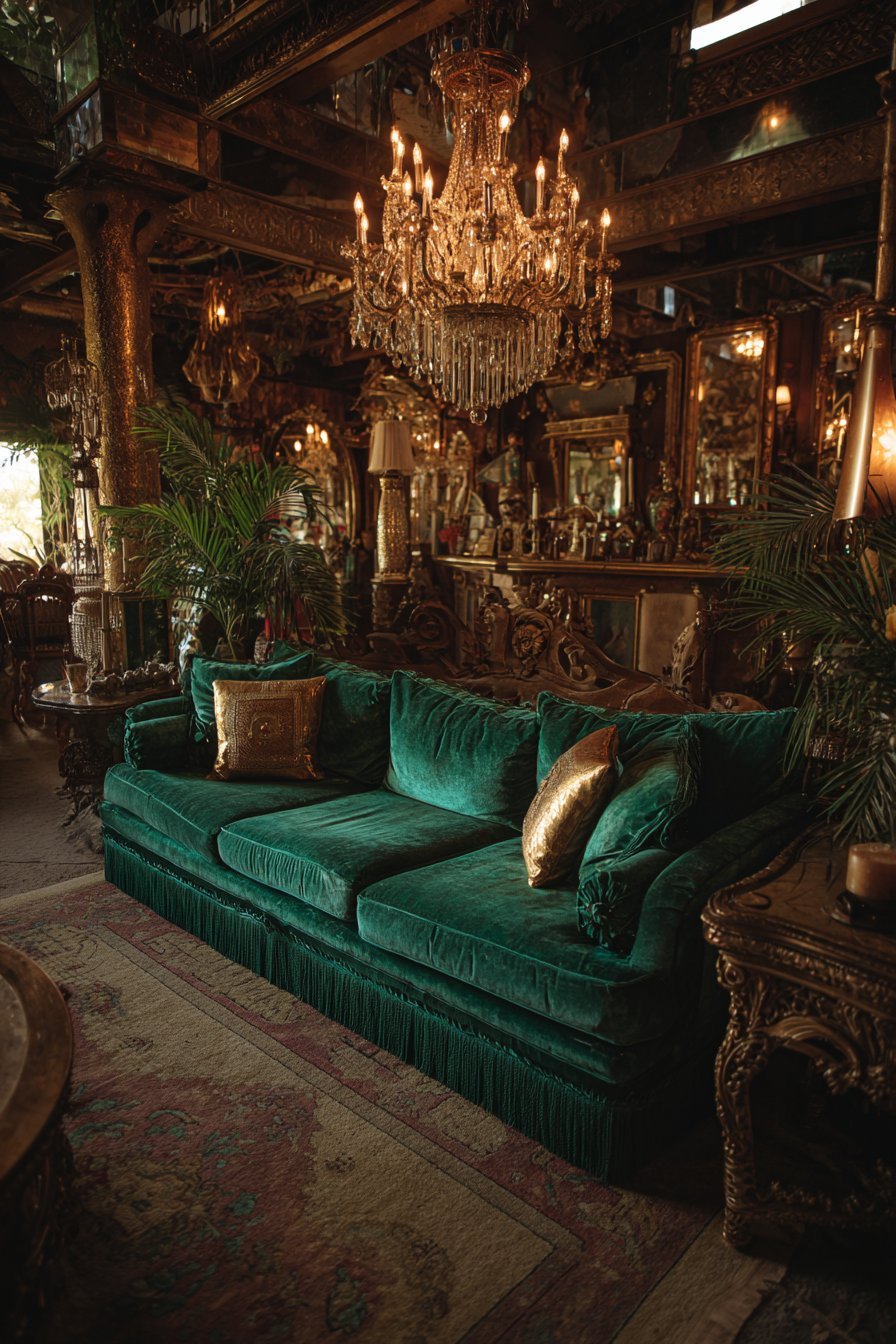 Maximalist Salon-Style Mirror Display