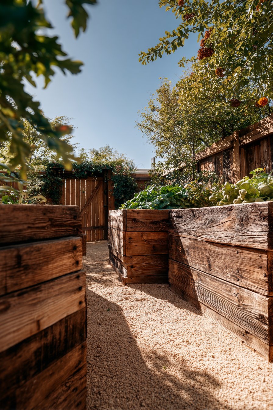 Geometric Raised Bed Vegetable Garden