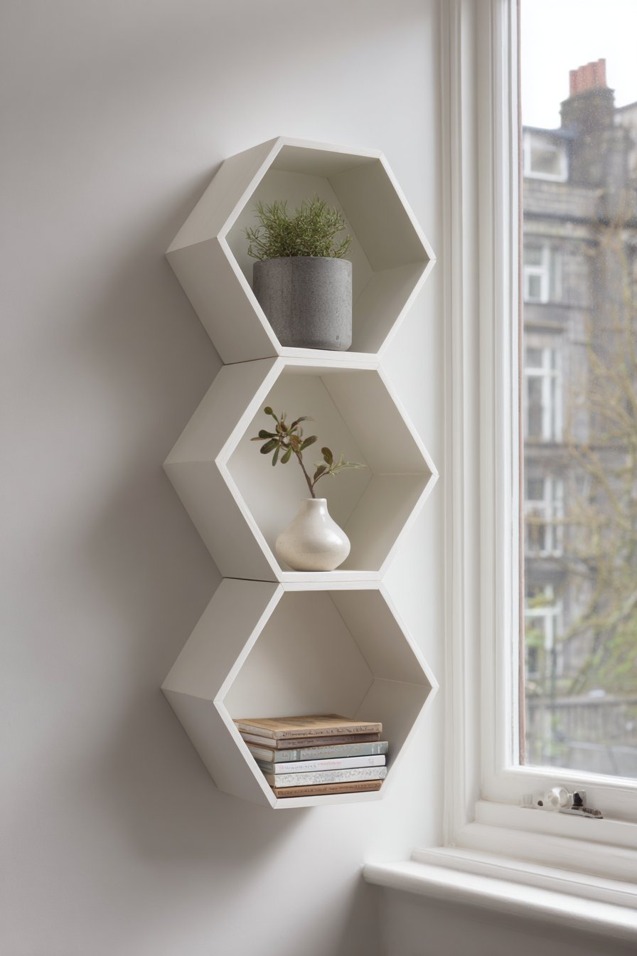 Modular White Lacquer Cubic Storage