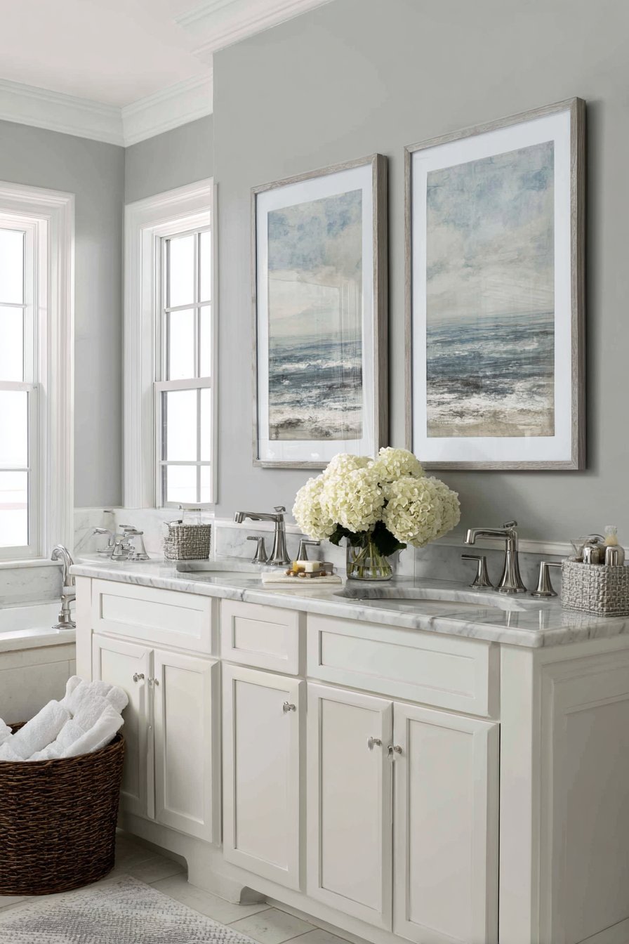 Monochromatic Water Photography Triptych