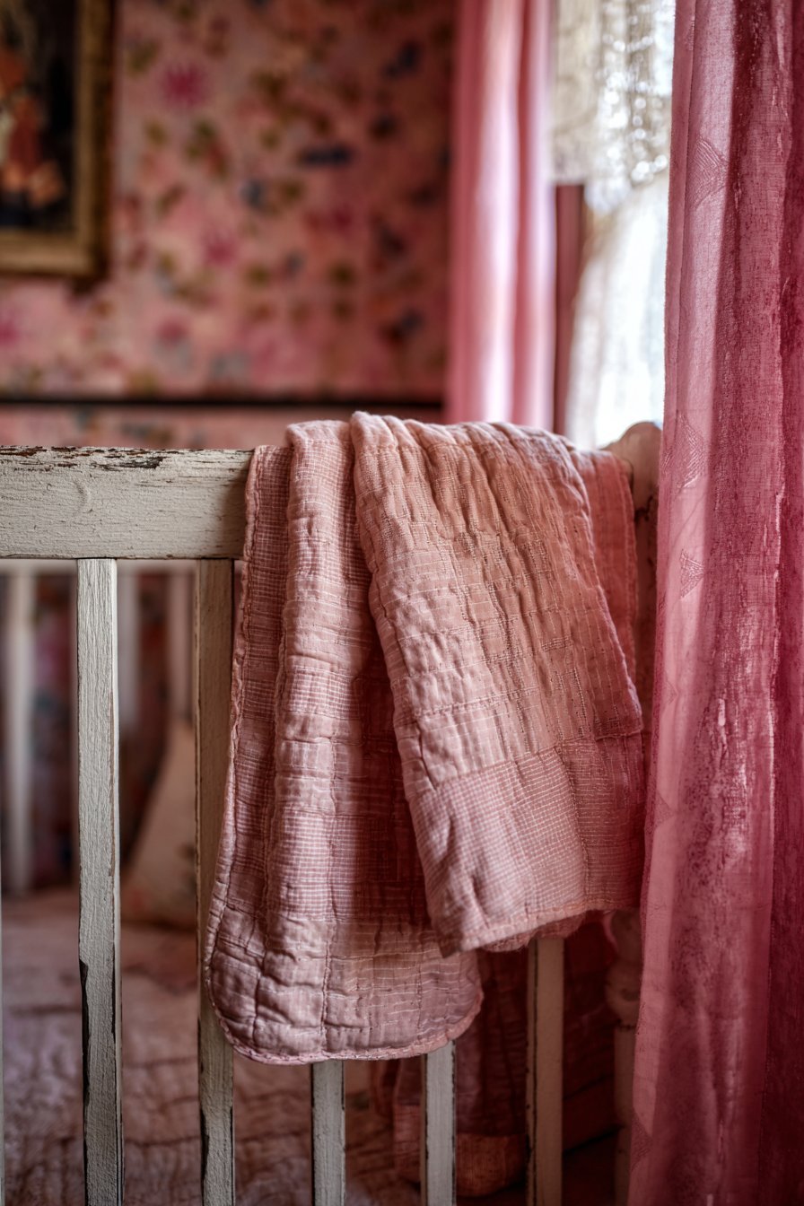 Hand-Stitched Quilt Detail