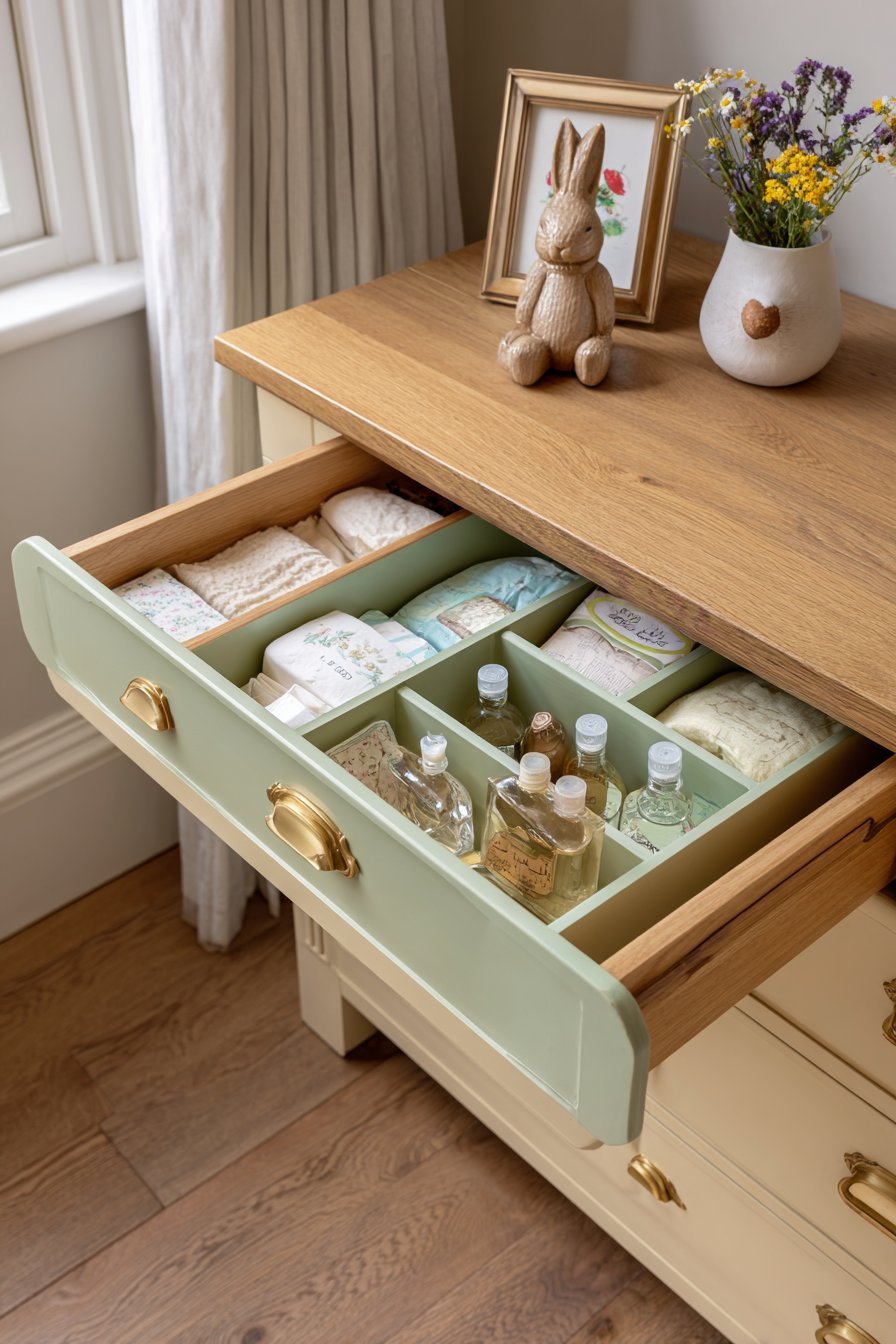 Elegant Diaper Caddy Organization