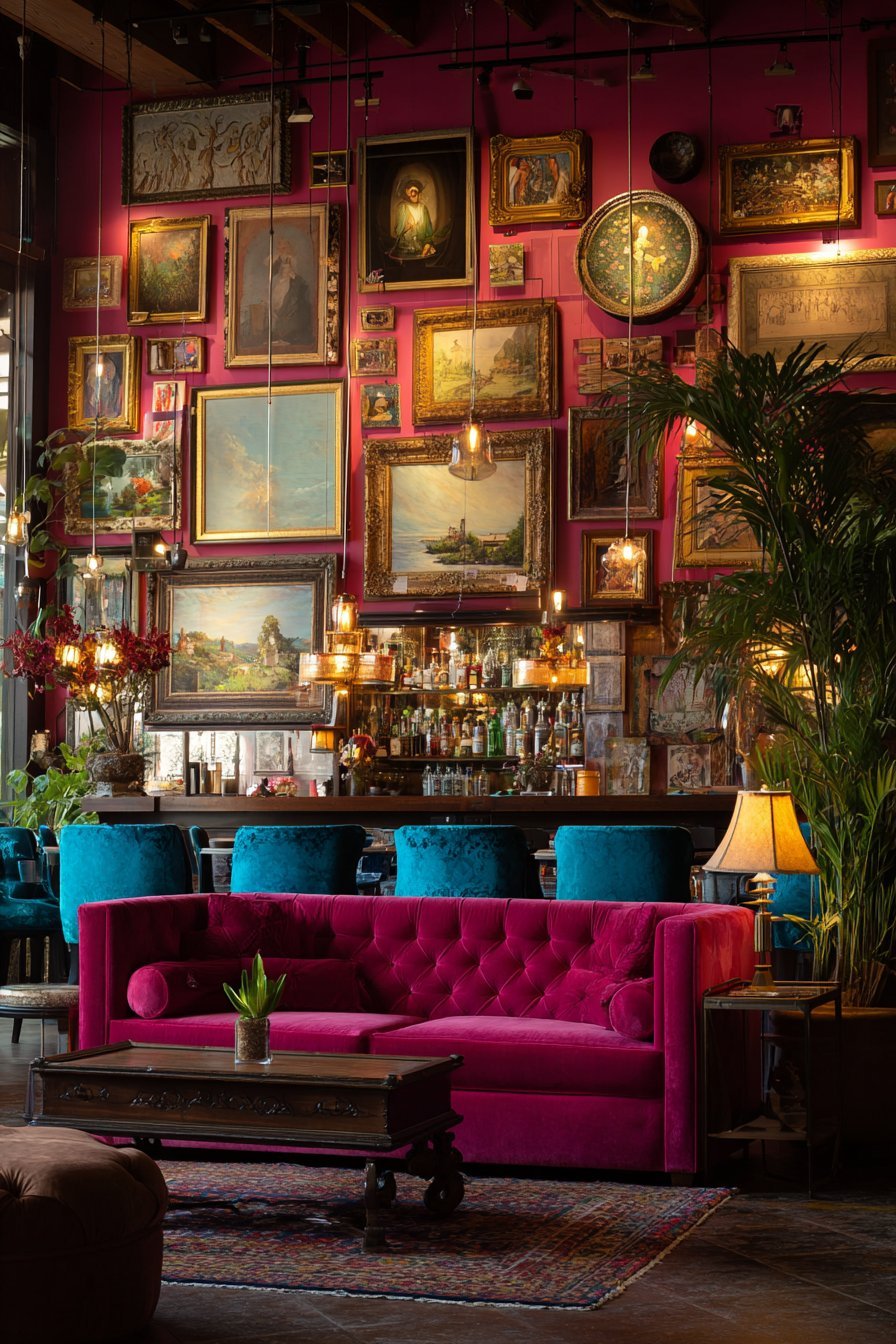 Maximalist Salon-Style Floor-to-Ceiling Gallery