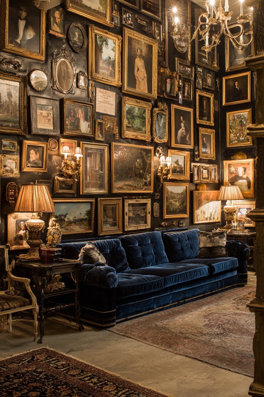 Maximalist Salon-Style Floor-to-Ceiling Gallery